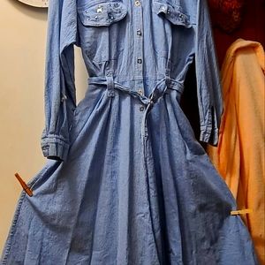 Vintage denim dress